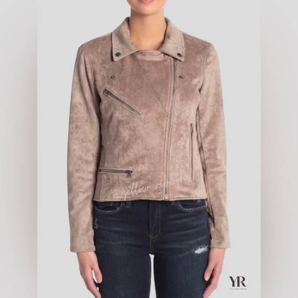 Blank NYC Jackets & Blazers - 🆕 Blank NYC |  Faux Suede Cropped Moto Jacket